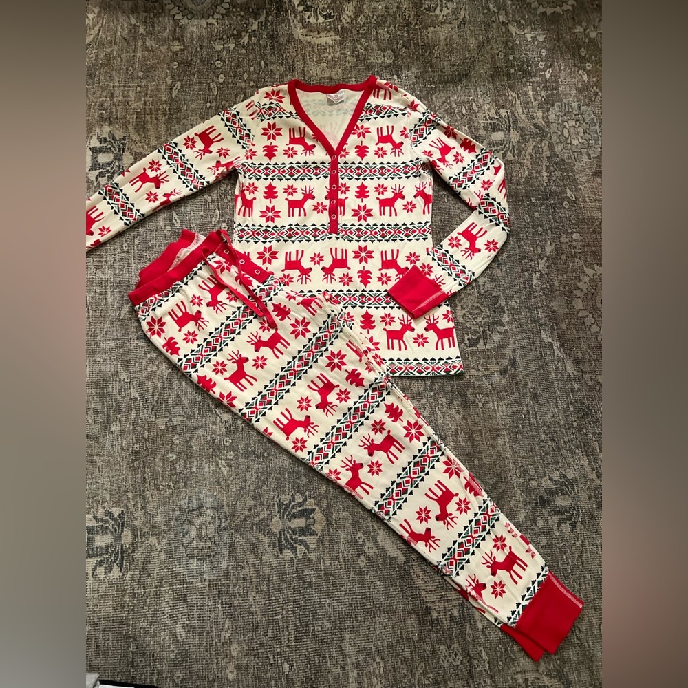 Hanna Andersson Dear Deer Pajama Set Medium